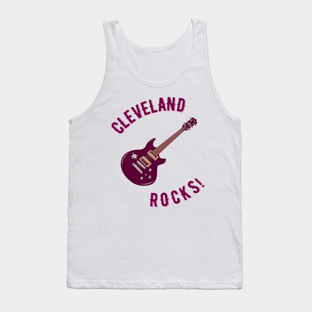 Cleveland Rocks! Tank Top by MessageOnApparel